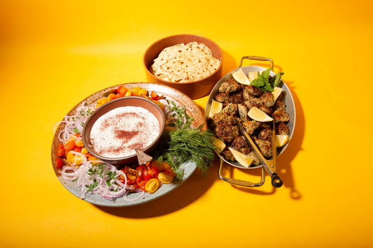 Moroccan Chicken Meatballs with Homemade Tzatziki