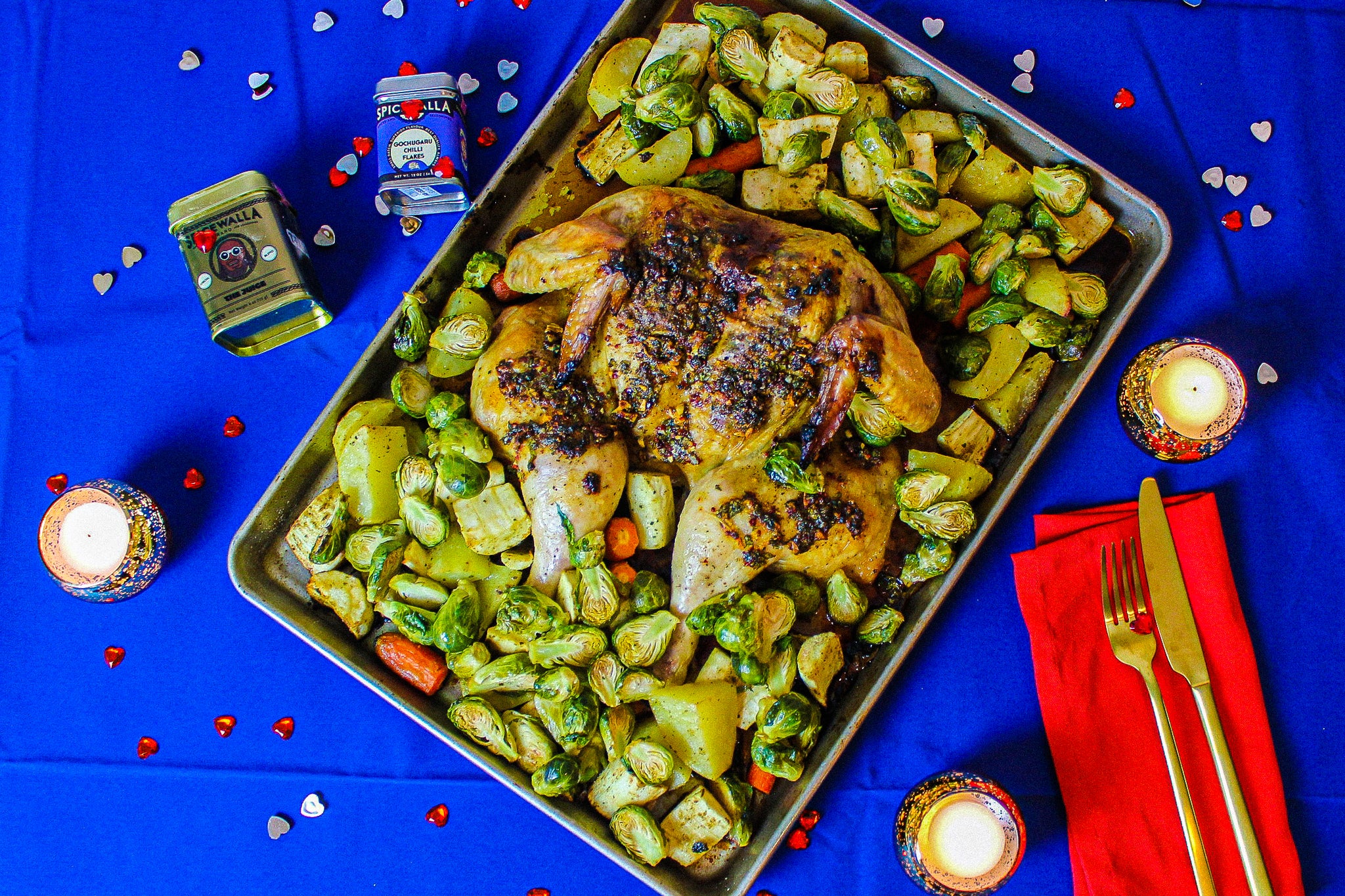 sheet-pan-dinner-for-2-spatchcock-chicken-and-veggies-spicewalla