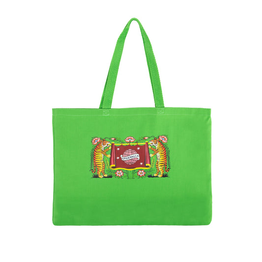 Spicewalla Tigers Jumbo Tote - Green