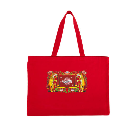 Spicewalla Tigers Jumbo Tote - Red