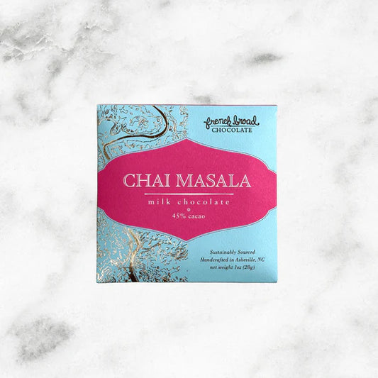 Small Chai Masala Chocolate Bar - French Broad Chocolates